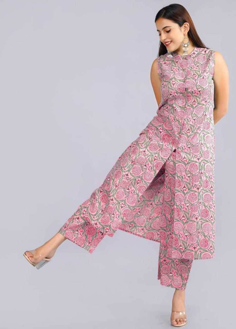 Cotton Casual Kurti With Bottom - MYLUXURY LANE ENTERPRISE